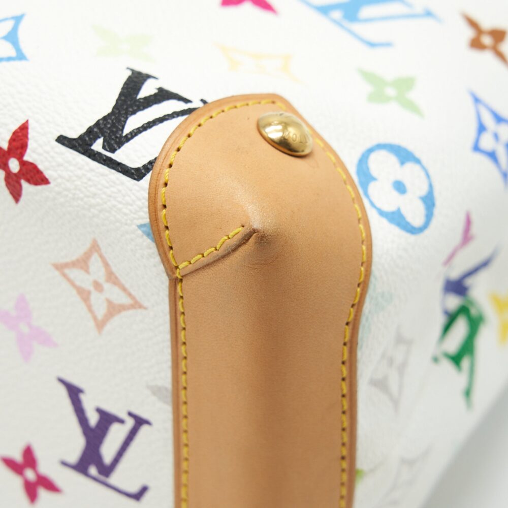 AAA Replica Louis Vuitton LV VINTAGE TOTE BAG WHITE/MULTICOLOUR GHW