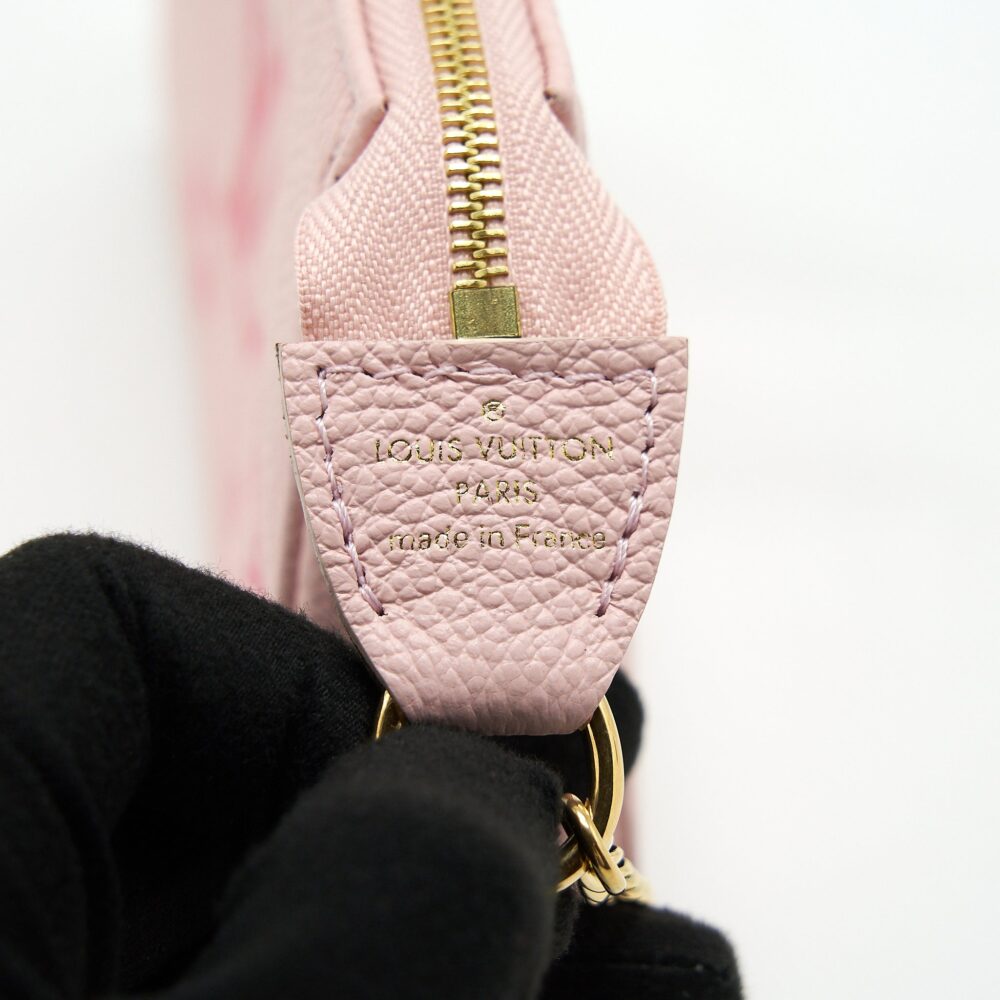 AAA Replica Louis Vuitton LV MINI POCHETTE PINK EMPREINTE
