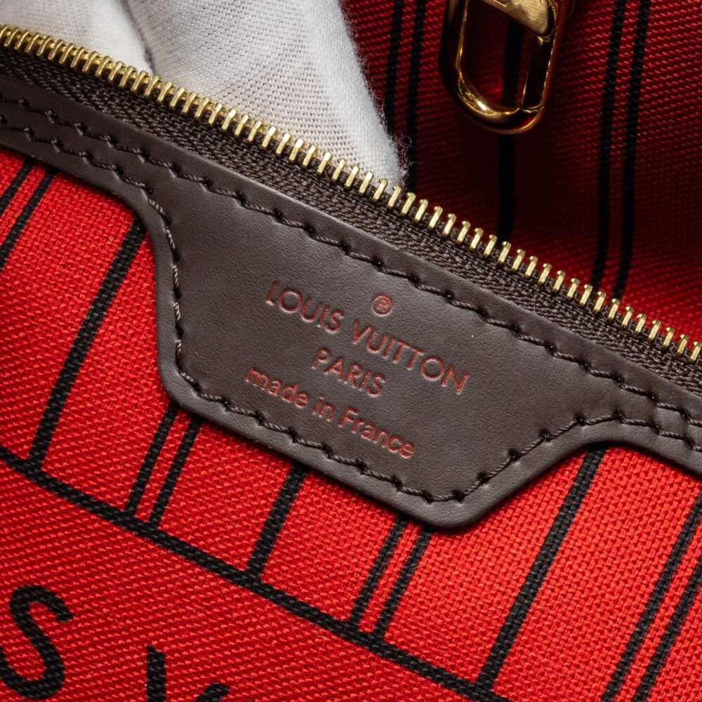 AAA Replica Louis Vuitton LV NEVERFULL PM DAMIER EBENE CANVAS GHW