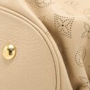 AAA Replica Louis Vuitton LV MAHINA HINA SHOULDER BAG BEIGE GHW