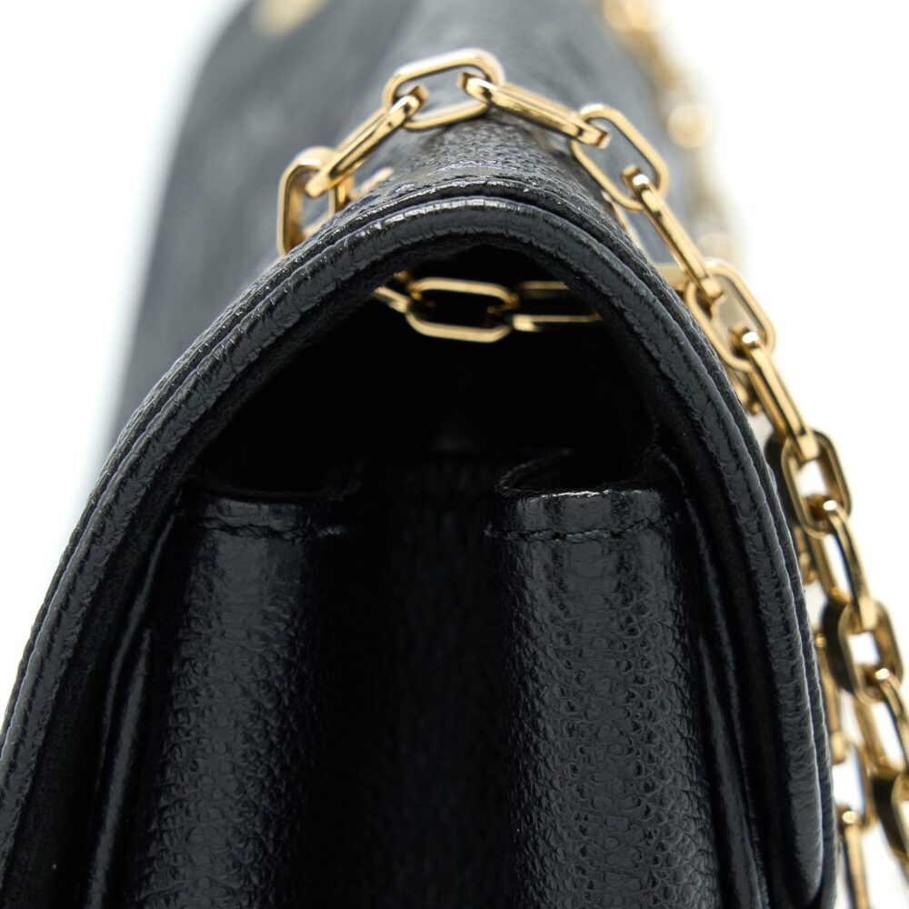 AAA Replica Louis Vuitton LV SAINT GERMAIN CHAIN EMPREINTE BLACK GHW
