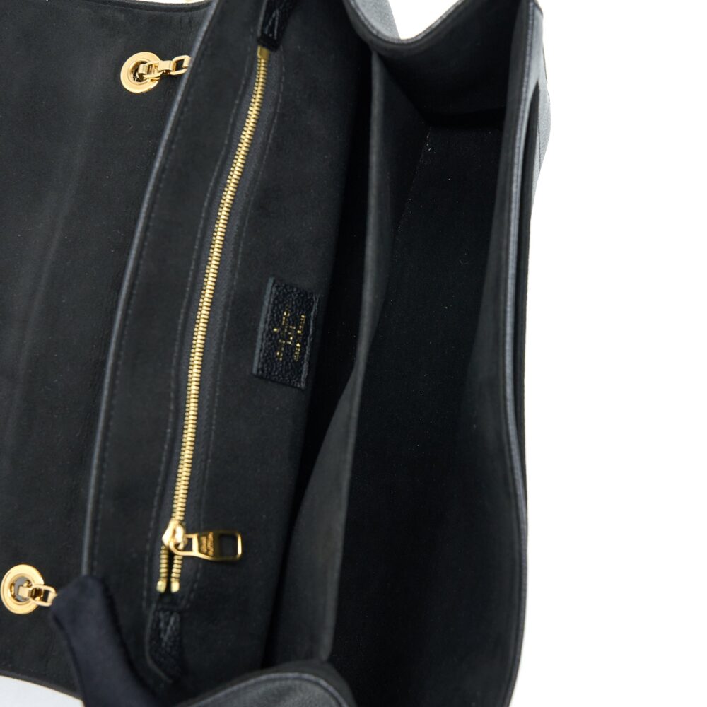 AAA Replica Louis Vuitton LV SAINT GERMAIN CHAIN EMPREINTE BLACK GHW