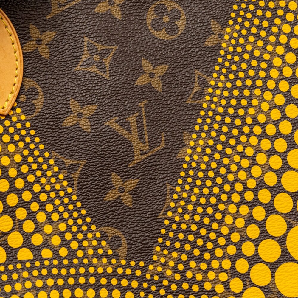 AAA Replica Louis Vuitton LV X YAYOI KUSAM NEVERFULL MM MONOGRAM CANVAS / YELLOW GHW