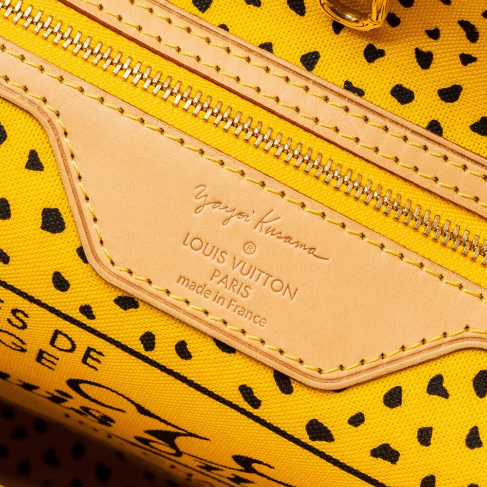 AAA Replica Louis Vuitton LV X YAYOI KUSAM NEVERFULL MM MONOGRAM CANVAS / YELLOW GHW