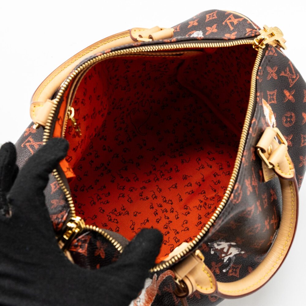AAA Replica Louis Vuitton LV SPEEDY BANDOULIERE 30 CATOGRAM LIMITED EDITION CANVAS GHW