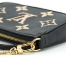 AAA Replica Louis Vuitton LV MINI POCHETTE ACCESSORIES BICOLOUR MONOGRAM ‘EM-REINTEGRATION BLACK SHW