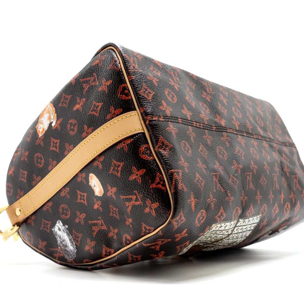 AAA Replica Louis Vuitton LV SPEEDY BANDOULIERE 30 CATOGRAM LIMITED EDITION CANVAS GHW