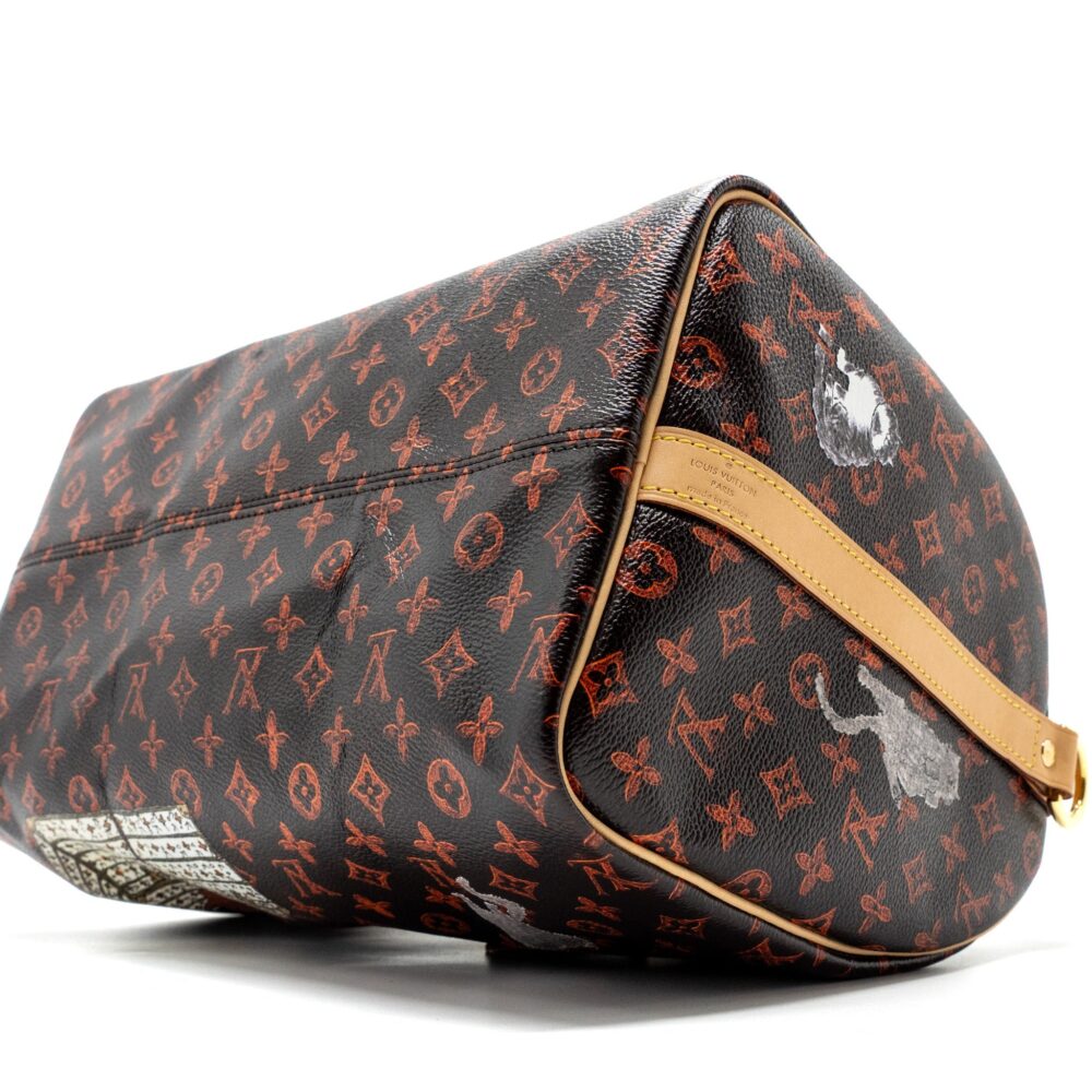 AAA Replica Louis Vuitton LV SPEEDY BANDOULIERE 30 CATOGRAM LIMITED EDITION CANVAS GHW
