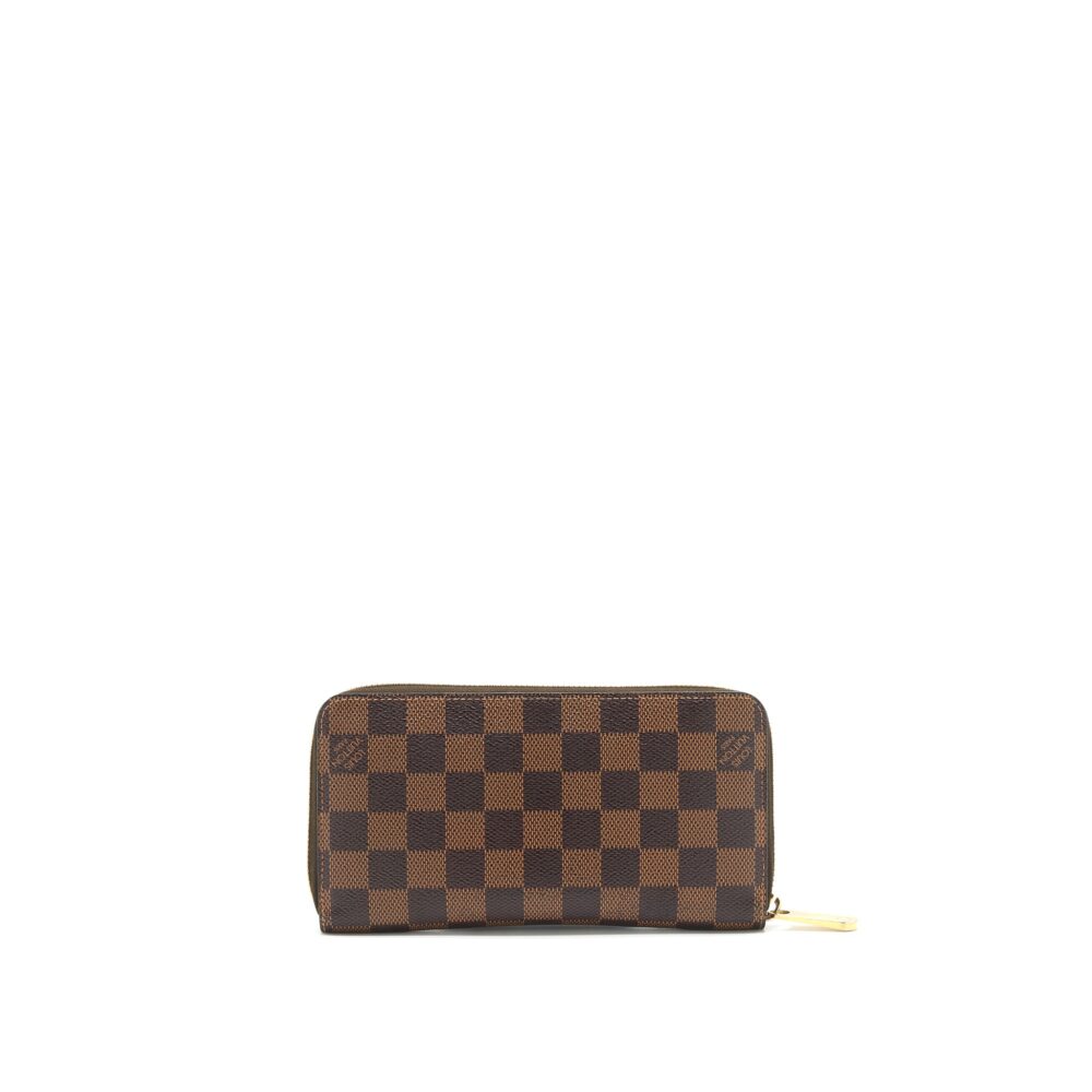 AAA Replica Louis Vuitton LV ZIPPY WALLET IN DAMIER EBENE