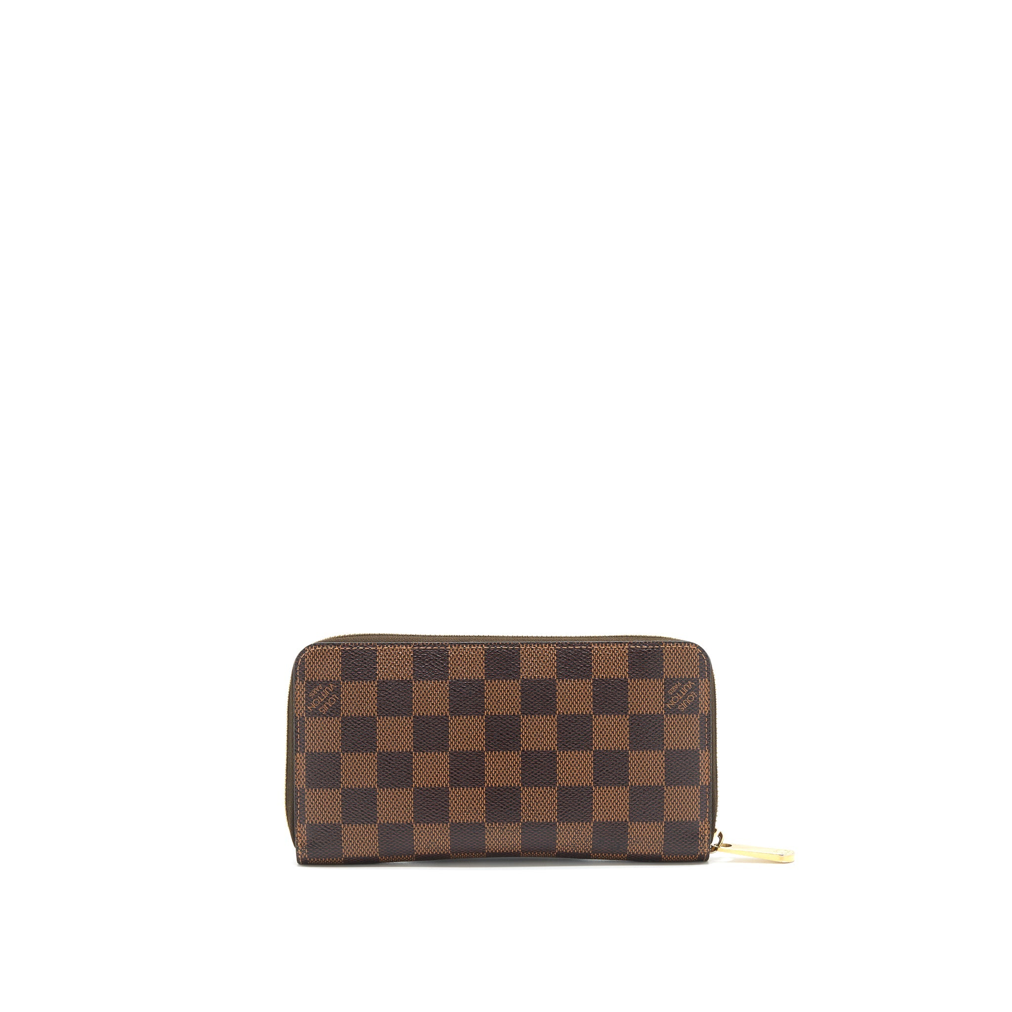 AAA Replica Louis Vuitton LV ZIPPY WALLET IN DAMIER EBENE
