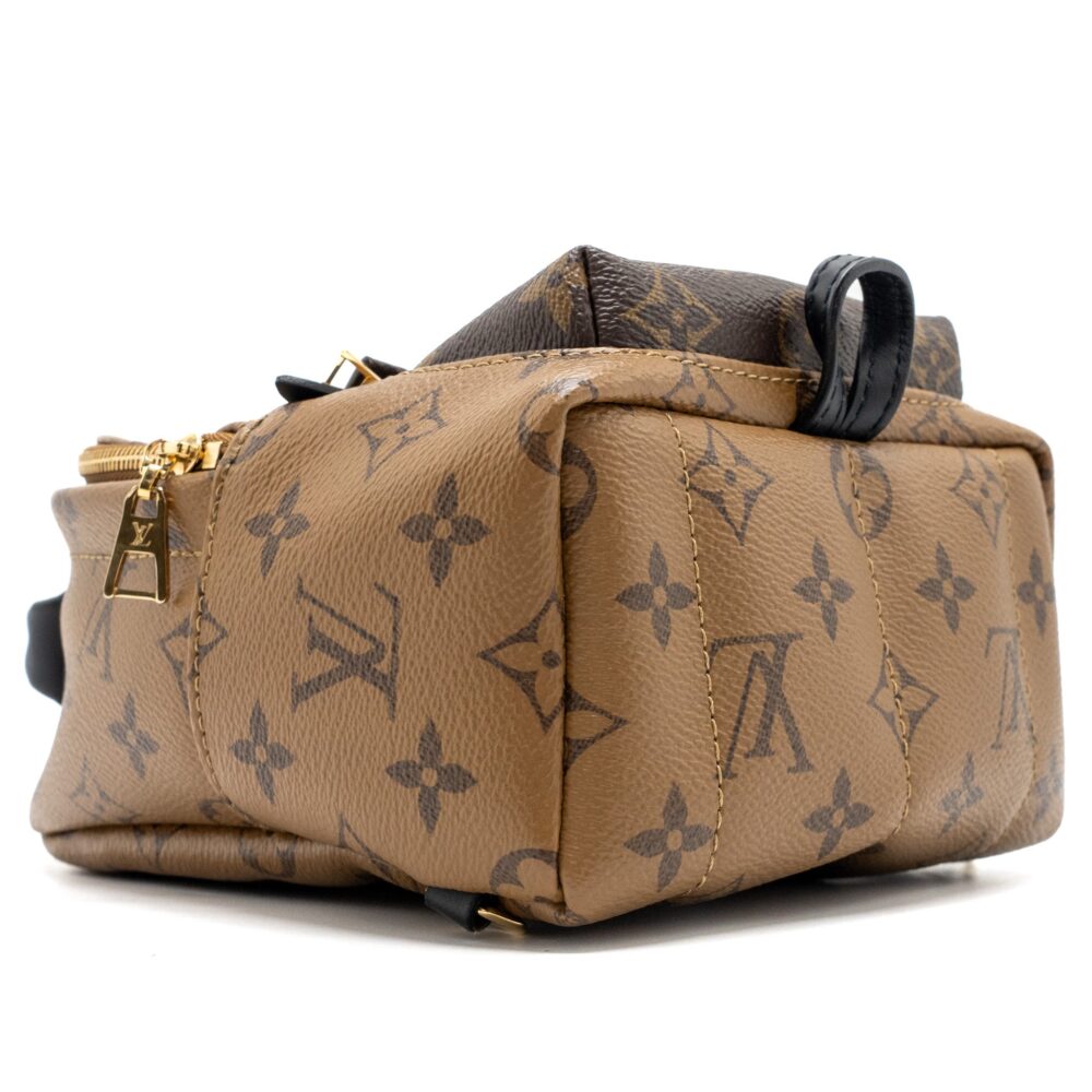 AAA Replica Louis Vuitton LV MINI PALM SPRING BACKPACK REVERSE MONOGRAM CANVAS GHW