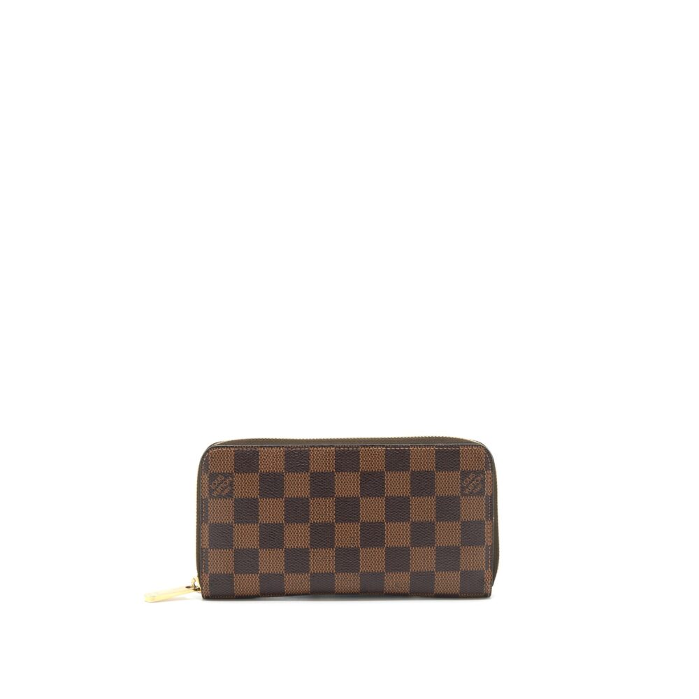 AAA Replica Louis Vuitton LV ZIPPY WALLET IN DAMIER EBENE