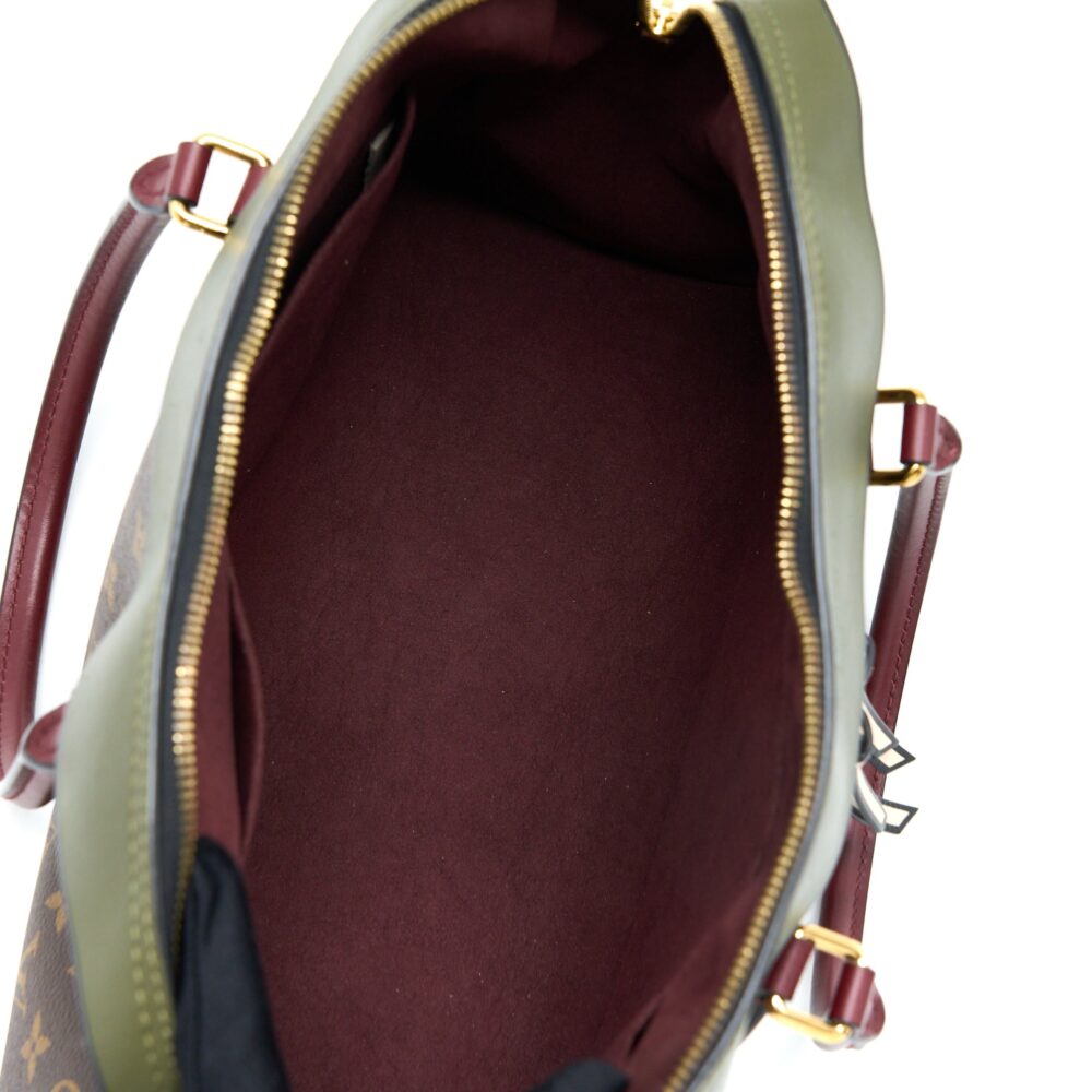 AAA Replica Louis Vuitton LV TUILERIES BAG MONOGRAM CANVAS GREEN/RED GHW