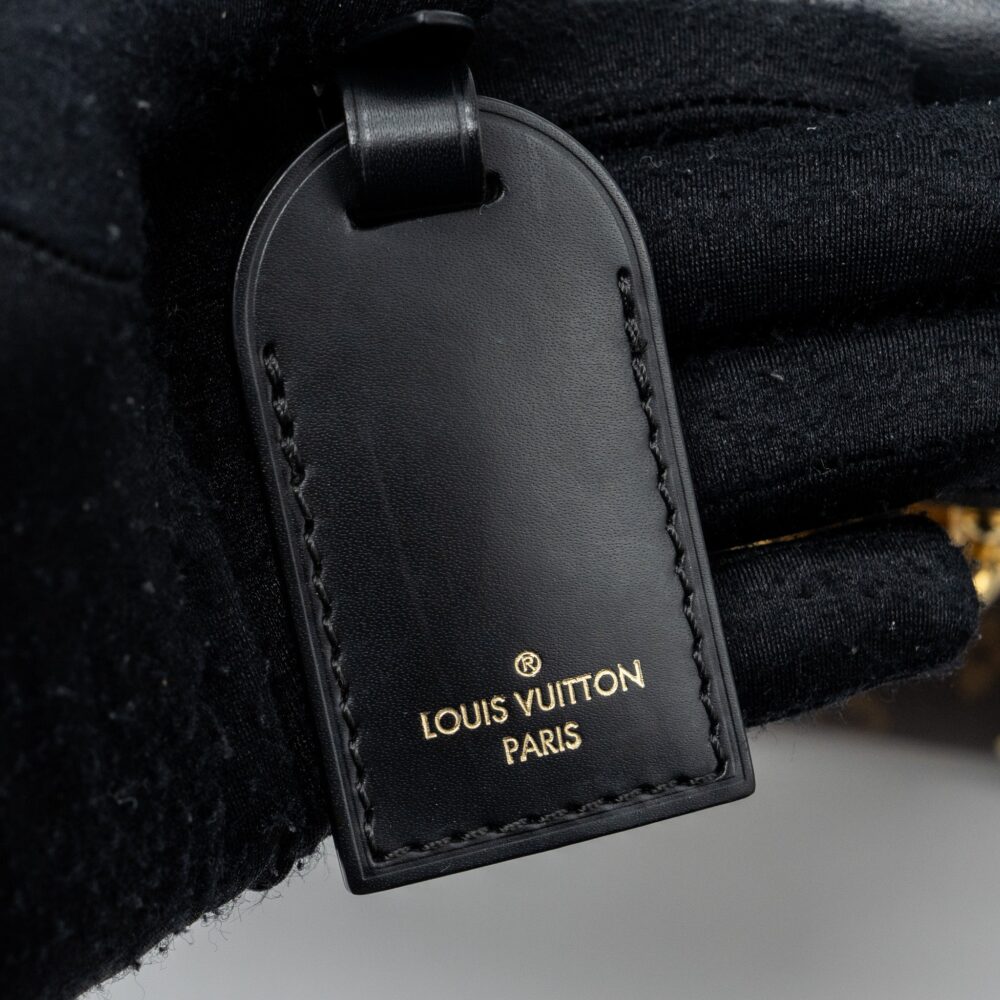 AAA Replica Louis Vuitton LV TOP HANDLE FLAP BAG MONOGRAM CANVAS / CALFSKIN BLACK GHW