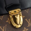 AAA Replica Louis Vuitton LV TOP HANDLE FLAP BAG MONOGRAM CANVAS / CALFSKIN BLACK GHW