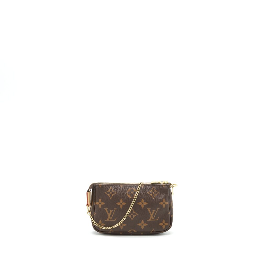 AAA Replica Louis Vuitton LV MINI POCHETTE MONOGRAM CANVAS GHW