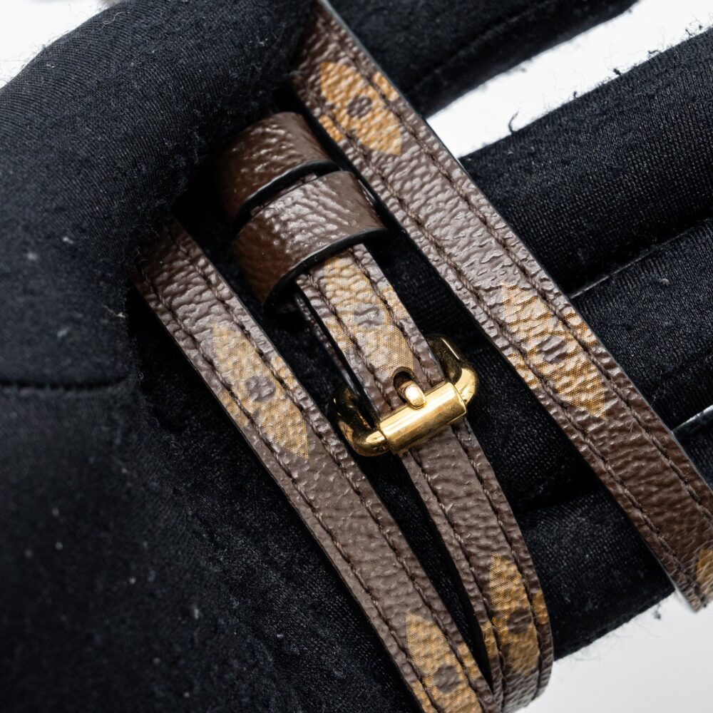 AAA Replica Louis Vuitton LV TOP HANDLE FLAP BAG MONOGRAM CANVAS / CALFSKIN BLACK GHW