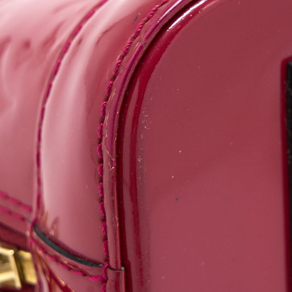 AAA Replica Louis Vuitton LV ALMA BB PATENT INDIAN ROSE GHW