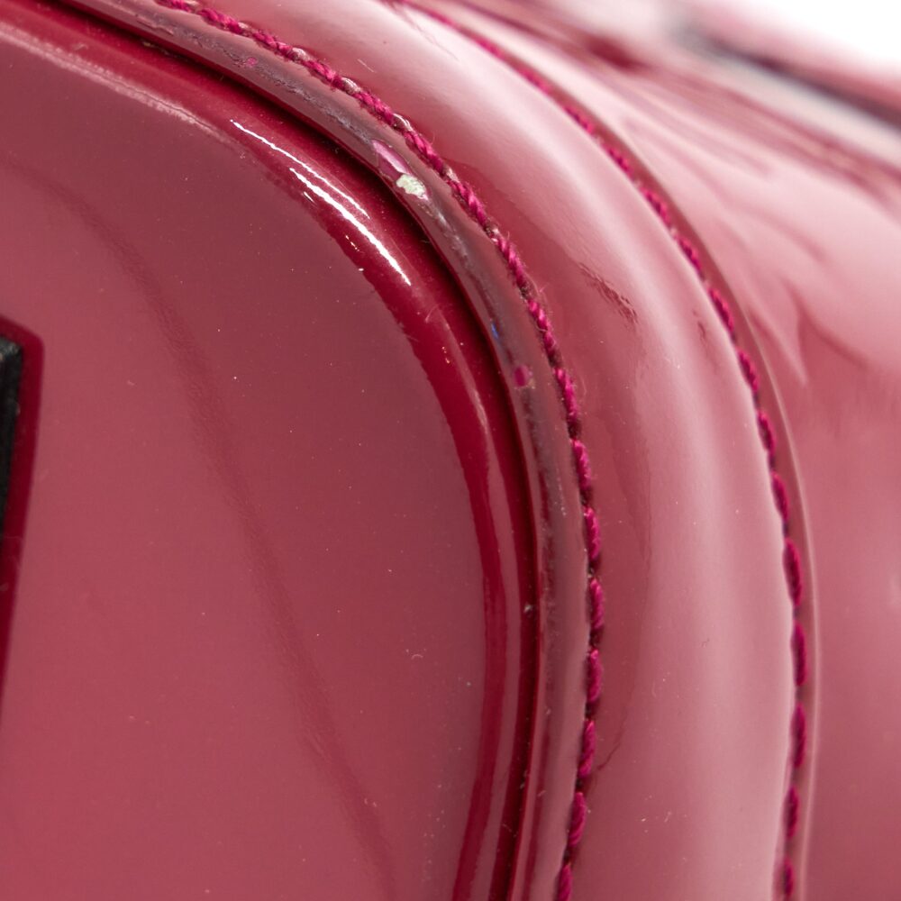 AAA Replica Louis Vuitton LV ALMA BB PATENT INDIAN ROSE GHW
