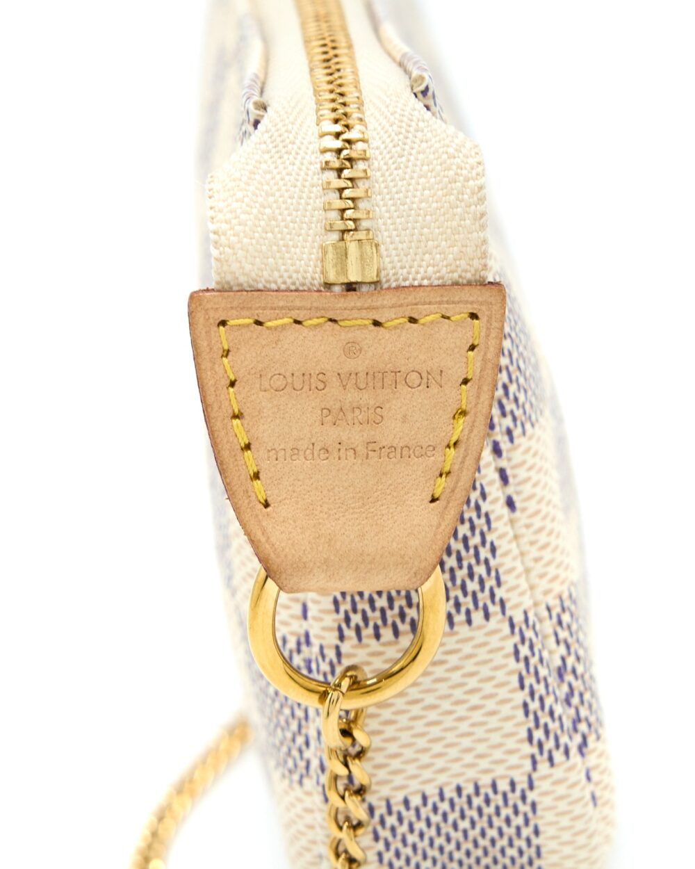 AAA Replica Louis Vuitton LV MINI POCHETTE DAMIER AZUR CANVAS GHW