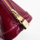AAA Replica Louis Vuitton LV ALMA BB PATENT LEATHER INDIAN ROSE GHW
