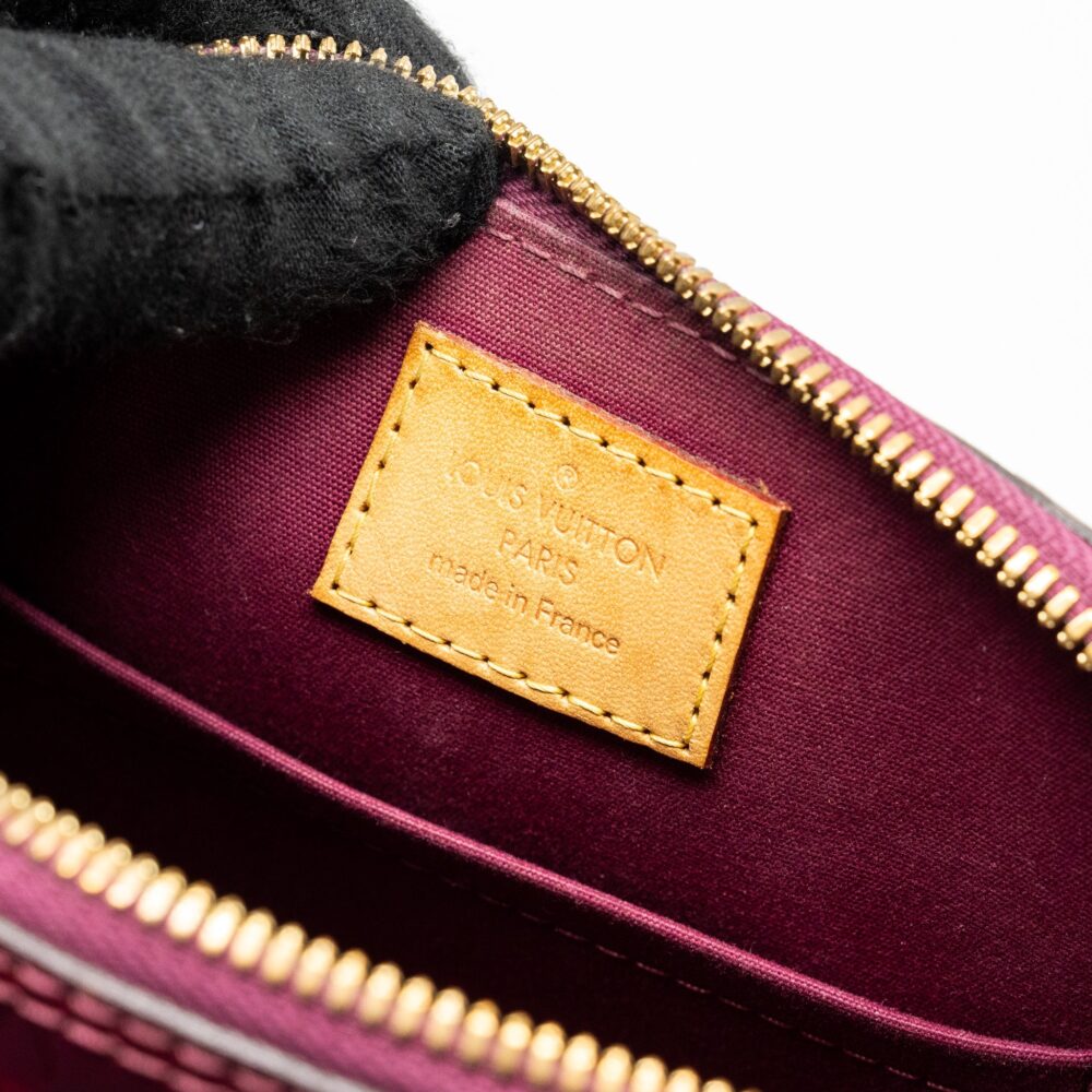 AAA Replica Louis Vuitton LV ALMA BB PATENT LEATHER INDIAN ROSE GHW