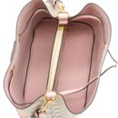 AAA Replica Louis Vuitton LV NEO NOE BUCKET BAG DAMIER AZUR/PINK GHW