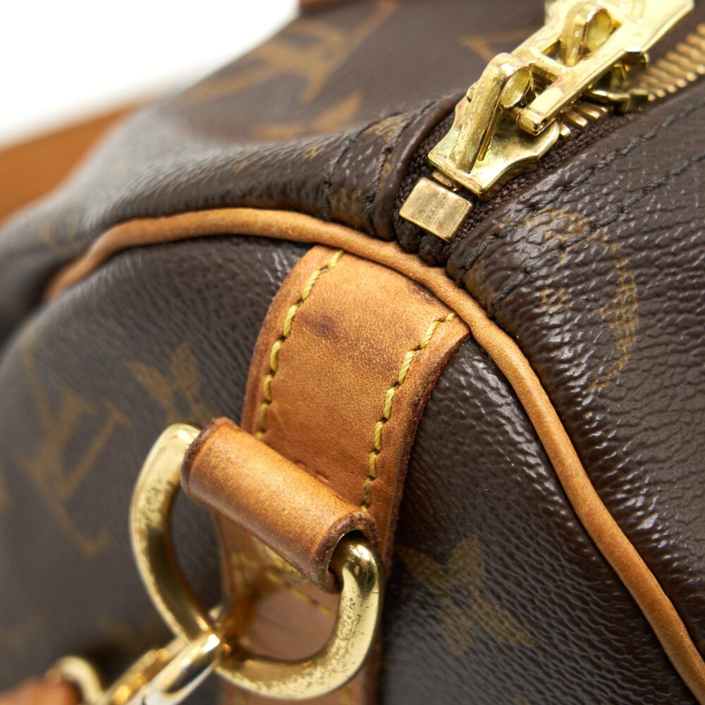 AAA Replica Louis Vuitton LV SPEEDY25 WITH STRAP MONOGRAM CANVAS