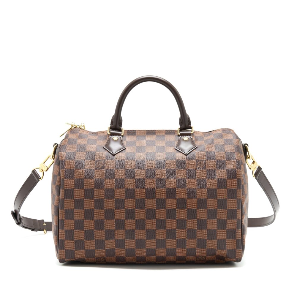 AAA Replica Louis Vuitton LV SPEEDY 30 DAMIER EBENE GHW