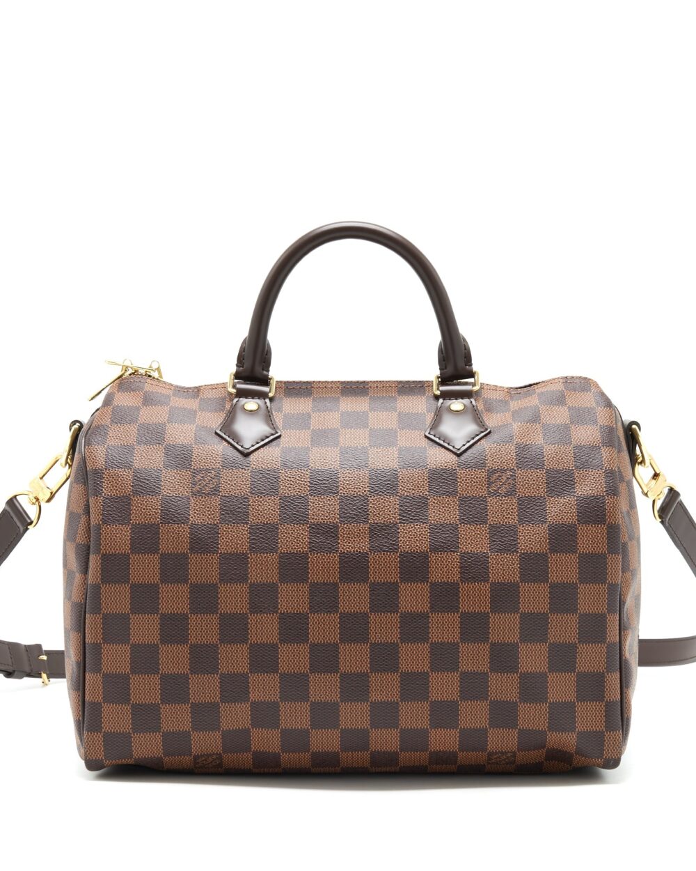 AAA Replica Louis Vuitton LV SPEEDY 30 DAMIER EBENE GHW
