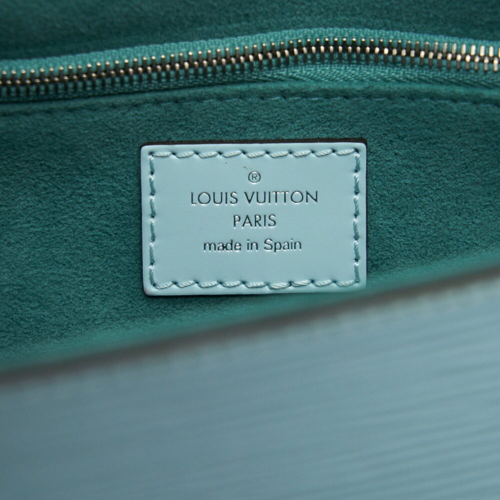AAA Replica Louis Vuitton LV TOP HANDLE FLAP BAG EPI LIGHT BLUE SHW