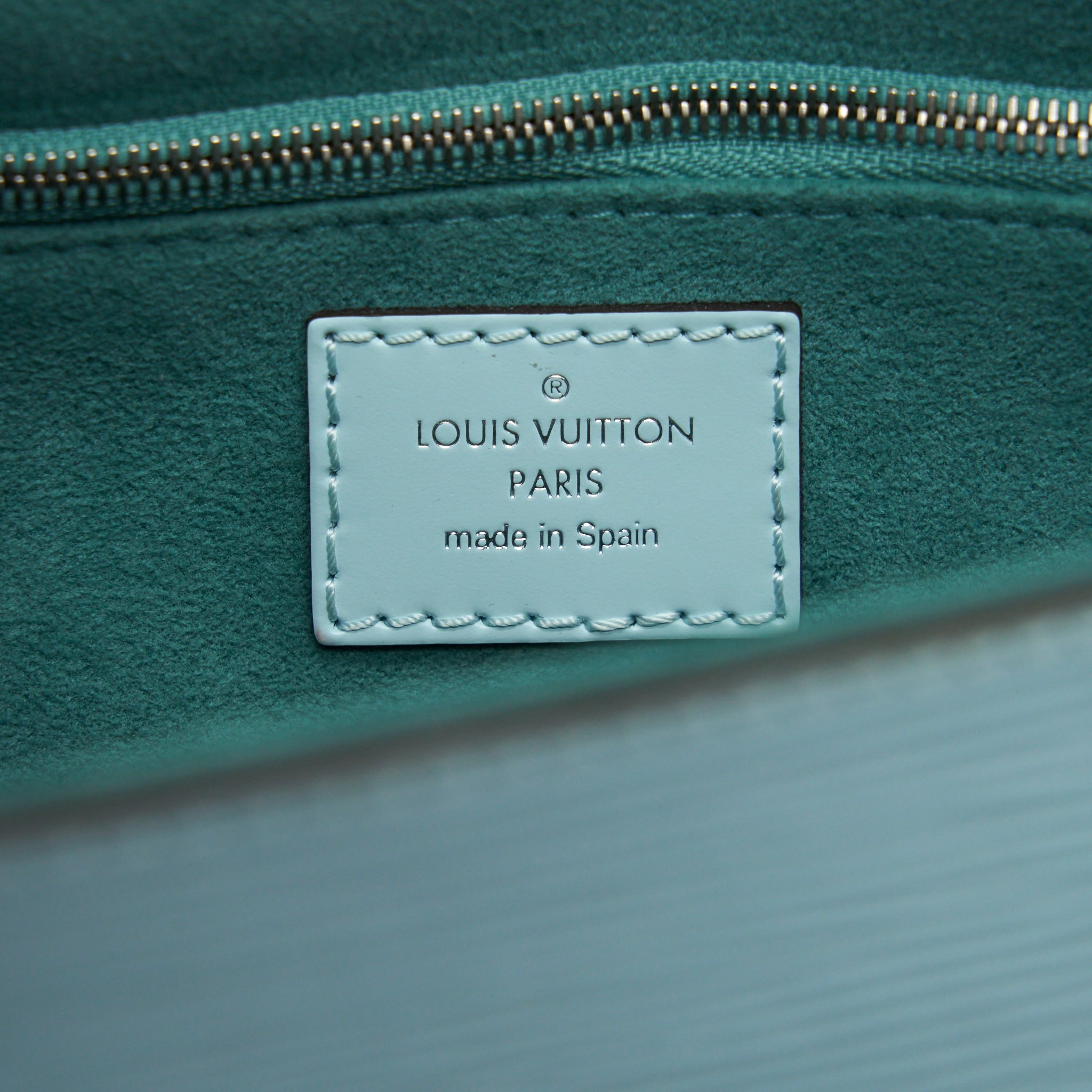 AAA Replica Louis Vuitton LV TOP HANDLE FLAP BAG EPI LIGHT BLUE SHW