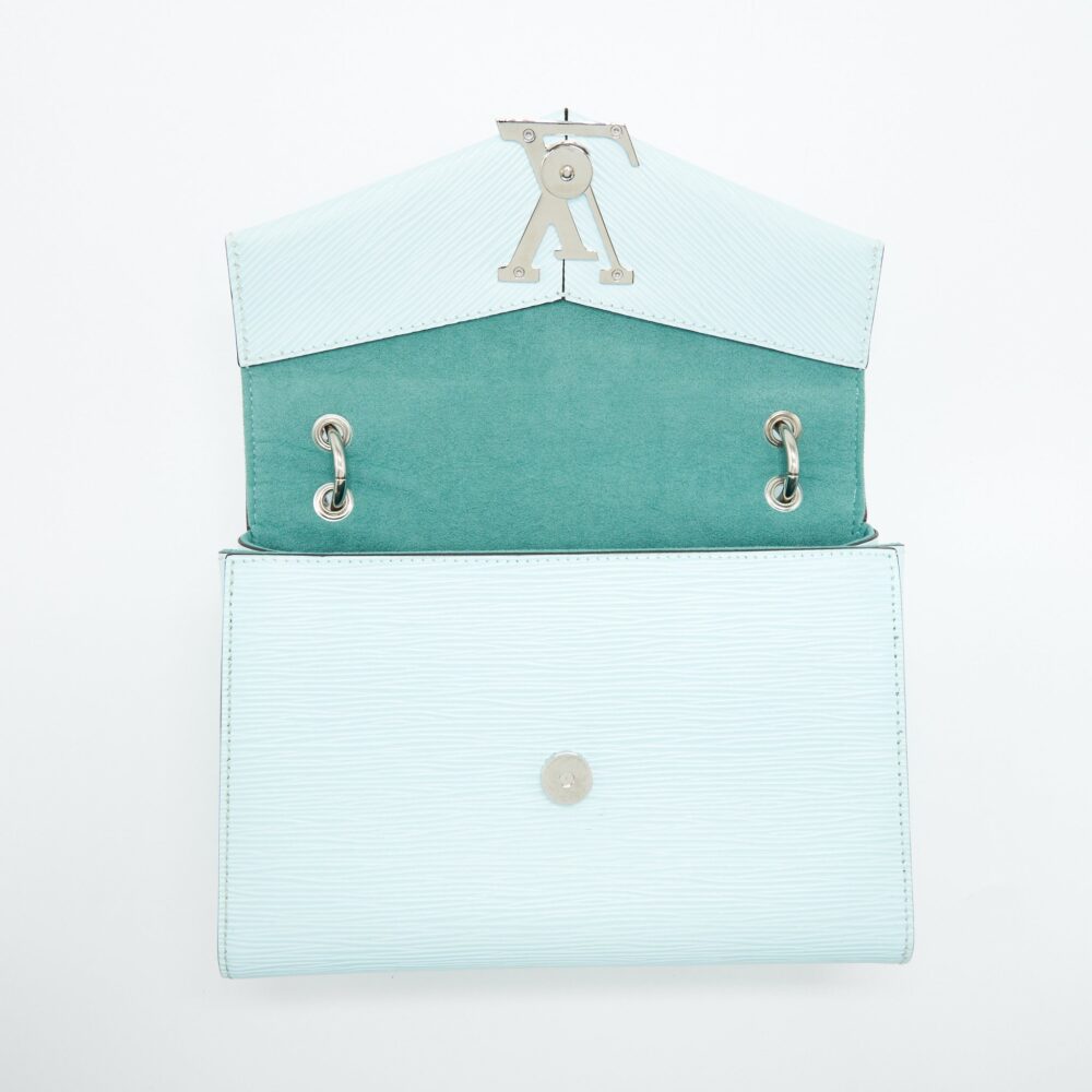 AAA Replica Louis Vuitton LV TOP HANDLE FLAP BAG EPI LIGHT BLUE SHW