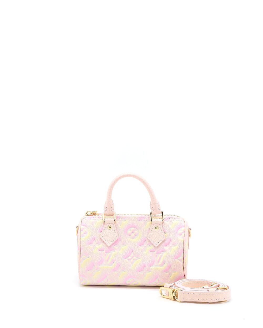AAA Replica Louis Vuitton LV NANO SPEEDY MONOGRAM EMPREINTE MULTICOLOUR GHW