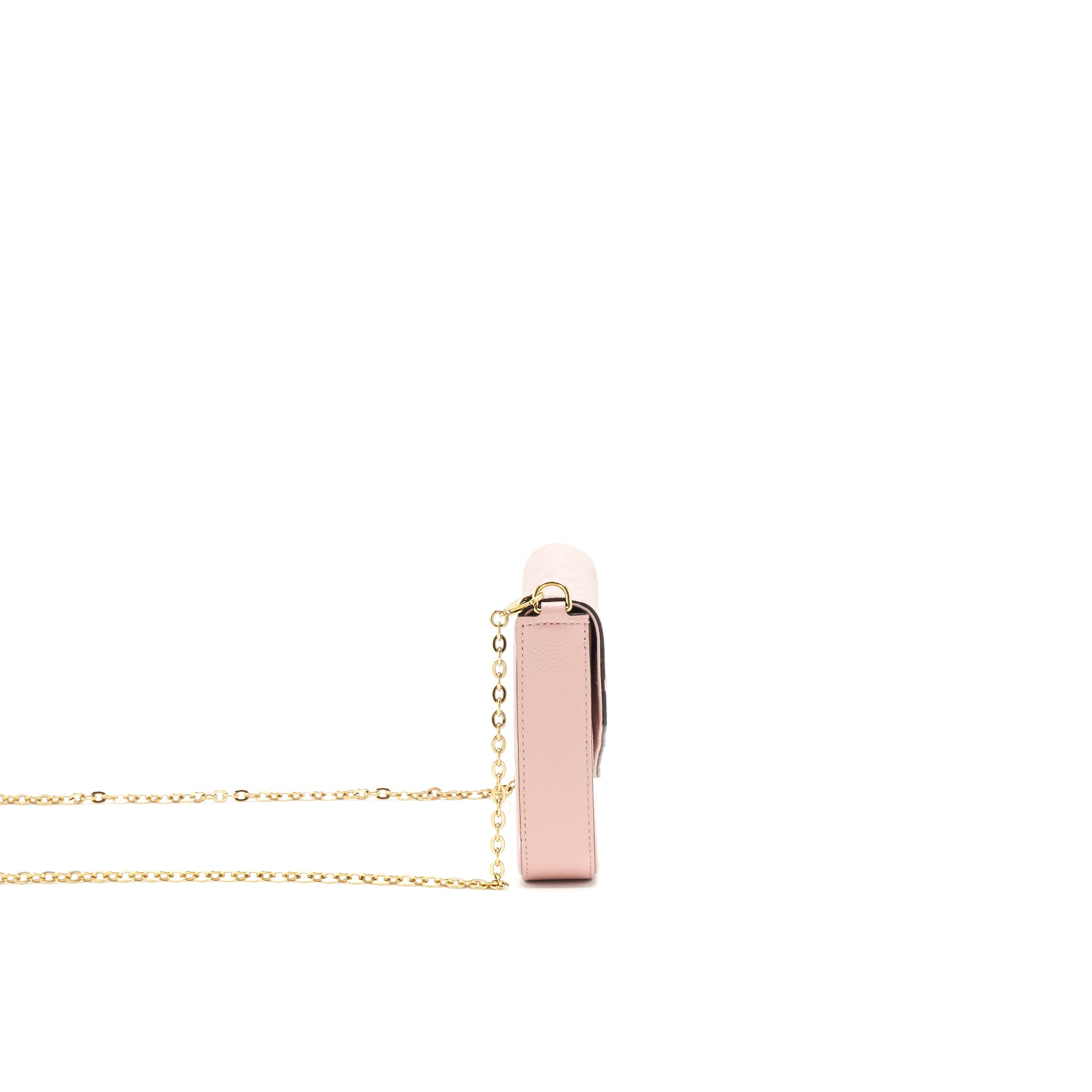 AAA Replica Louis Vuitton LV FELICIE POCHETTE MONOGRAM EMPREINTE ROSE POUDRE