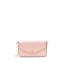 AAA Replica Louis Vuitton LV FELICIE POCHETTE MONOGRAM EMPREINTE ROSE POUDRE