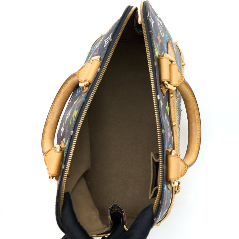 AAA Replica Louis Vuitton LV ALMA BAG MONOGRAM CANVAS MULTICOLOUR/ BLACK GHW