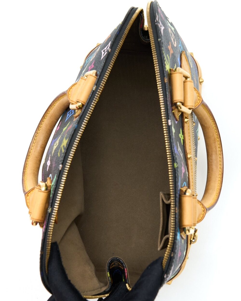 AAA Replica Louis Vuitton LV ALMA BAG MONOGRAM CANVAS MULTICOLOUR/ BLACK GHW