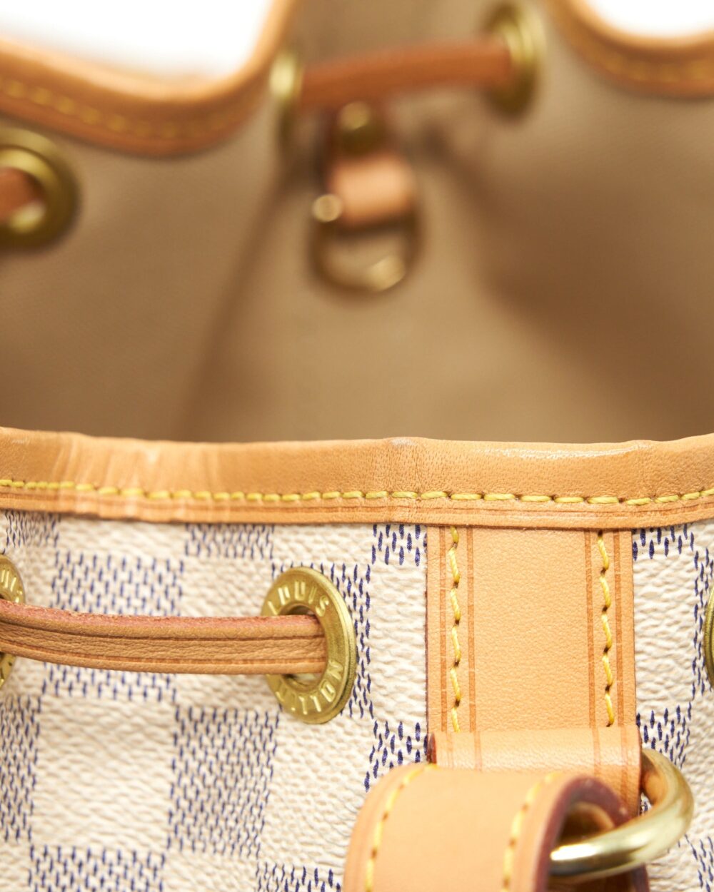AAA Replica Louis Vuitton LV NEO NOE BB DAMIER AZUR CANVAS GHW