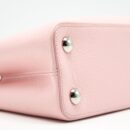 AAA Replica Louis Vuitton LV CAPUCINES BB IN PINK WITH RED FLORAL PATTERN