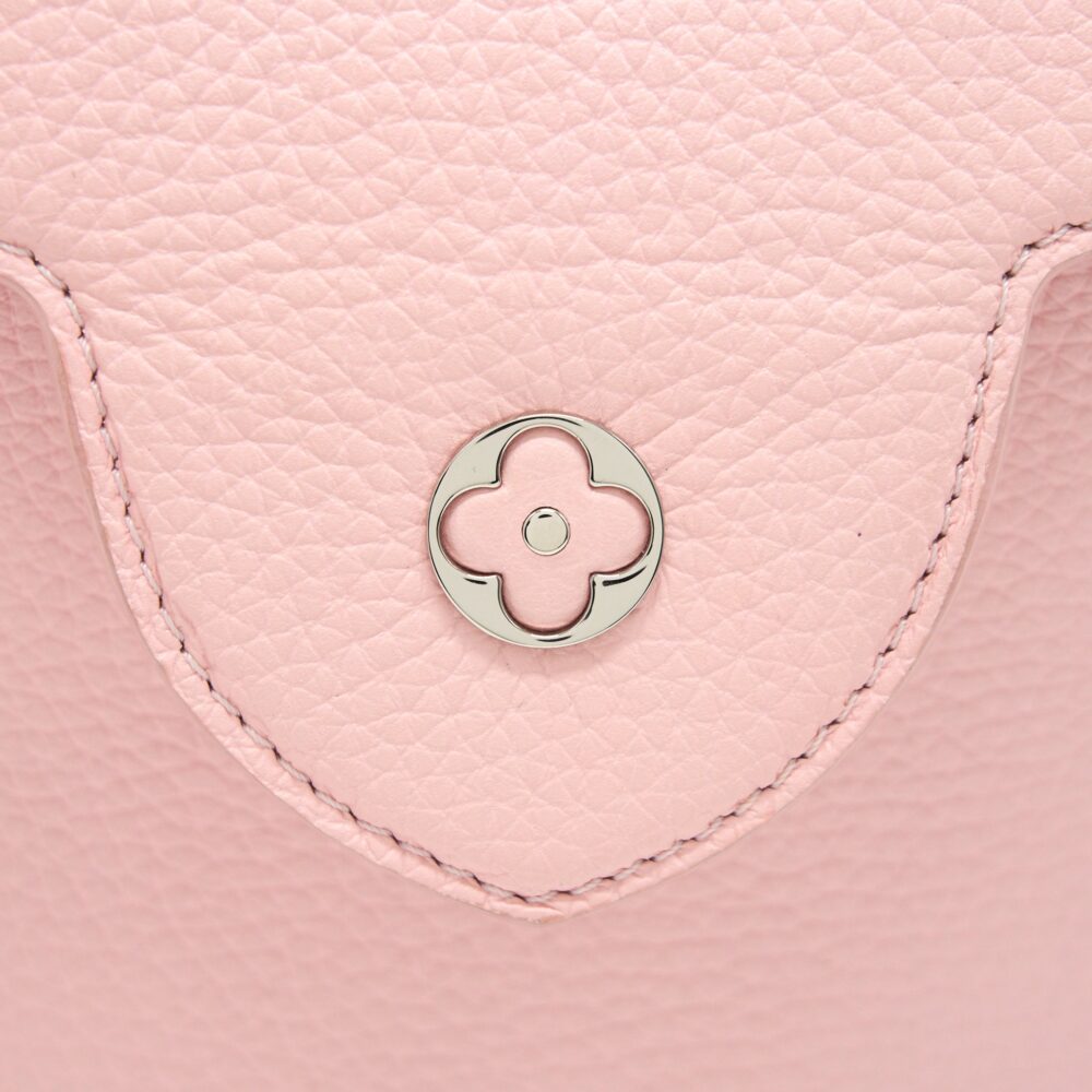 AAA Replica Louis Vuitton LV CAPUCINES BB IN PINK WITH RED FLORAL PATTERN