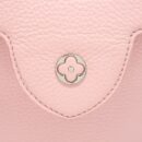 AAA Replica Louis Vuitton LV CAPUCINES BB IN PINK WITH RED FLORAL PATTERN