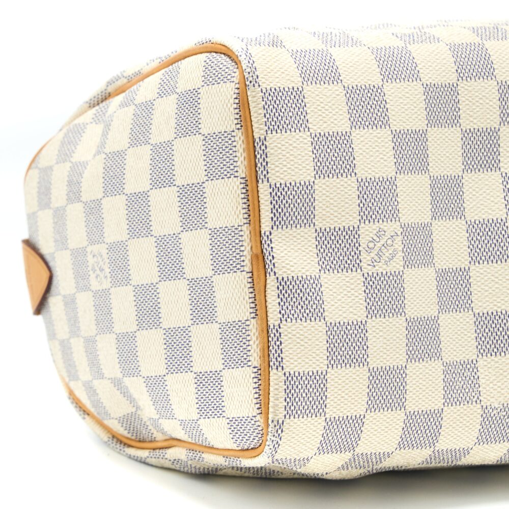 AAA Replica Louis Vuitton LV SPEEDY 25 DAMIER AZUR CANVAS GHW
