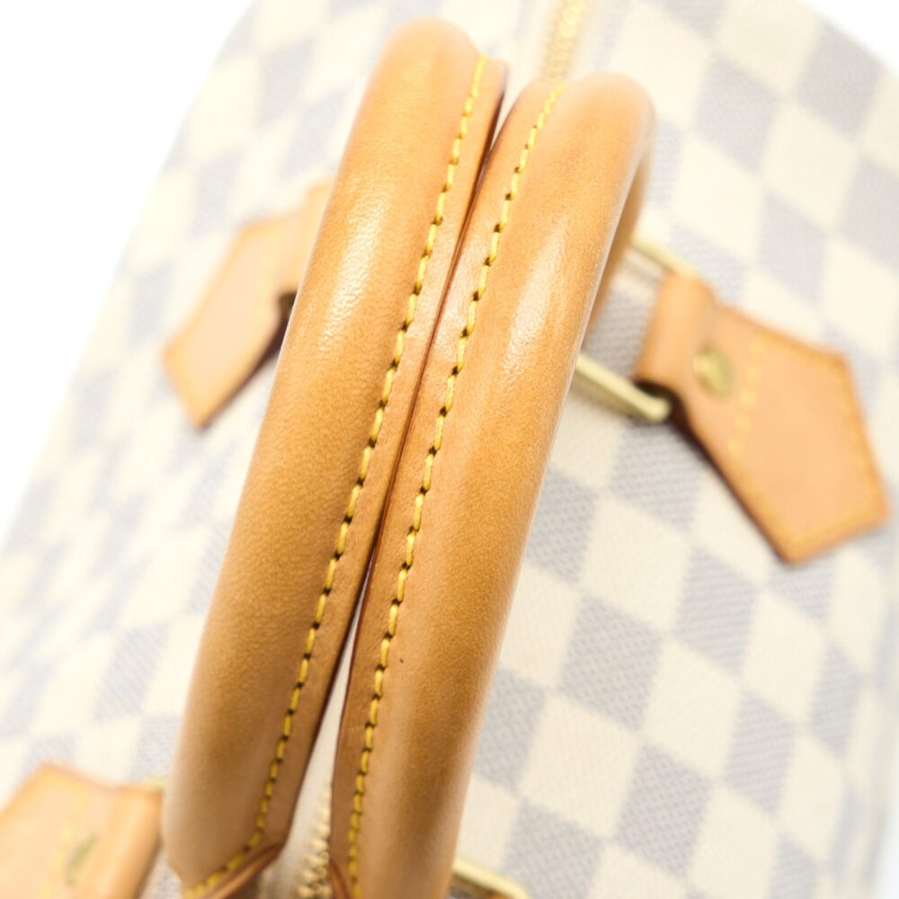AAA Replica Louis Vuitton LV SPEEDY 25 DAMIER AZUR CANVAS GHW