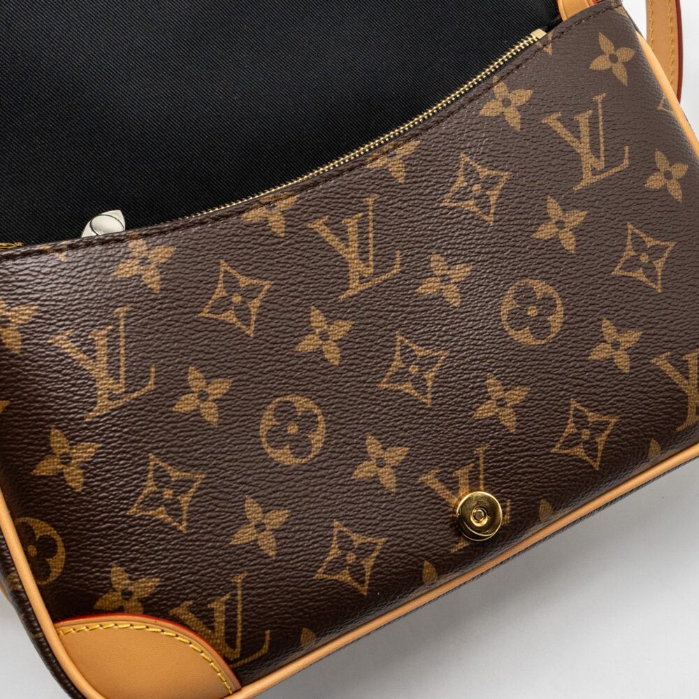 AAA Replica Louis Vuitton LV DIANE BAG WITH JACQUARD STRAP MONOGRAM CANVAS GHW