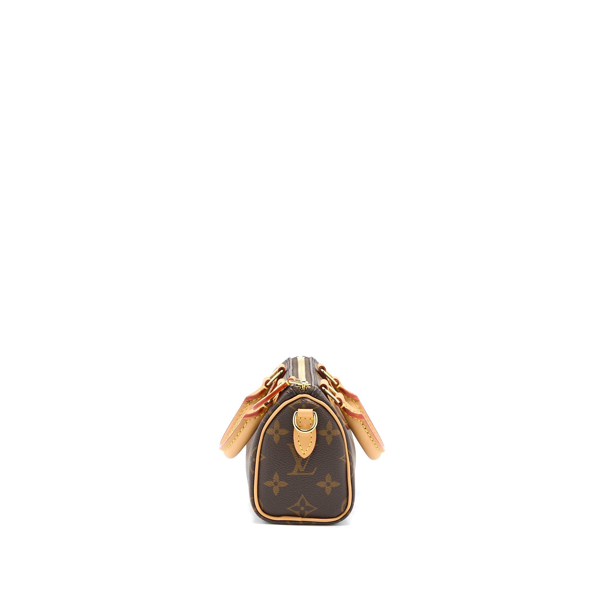 AAA Replica Louis Vuitton LV NEW VERSION NANO SPEEDY MONOGRAM CANVAS GHW