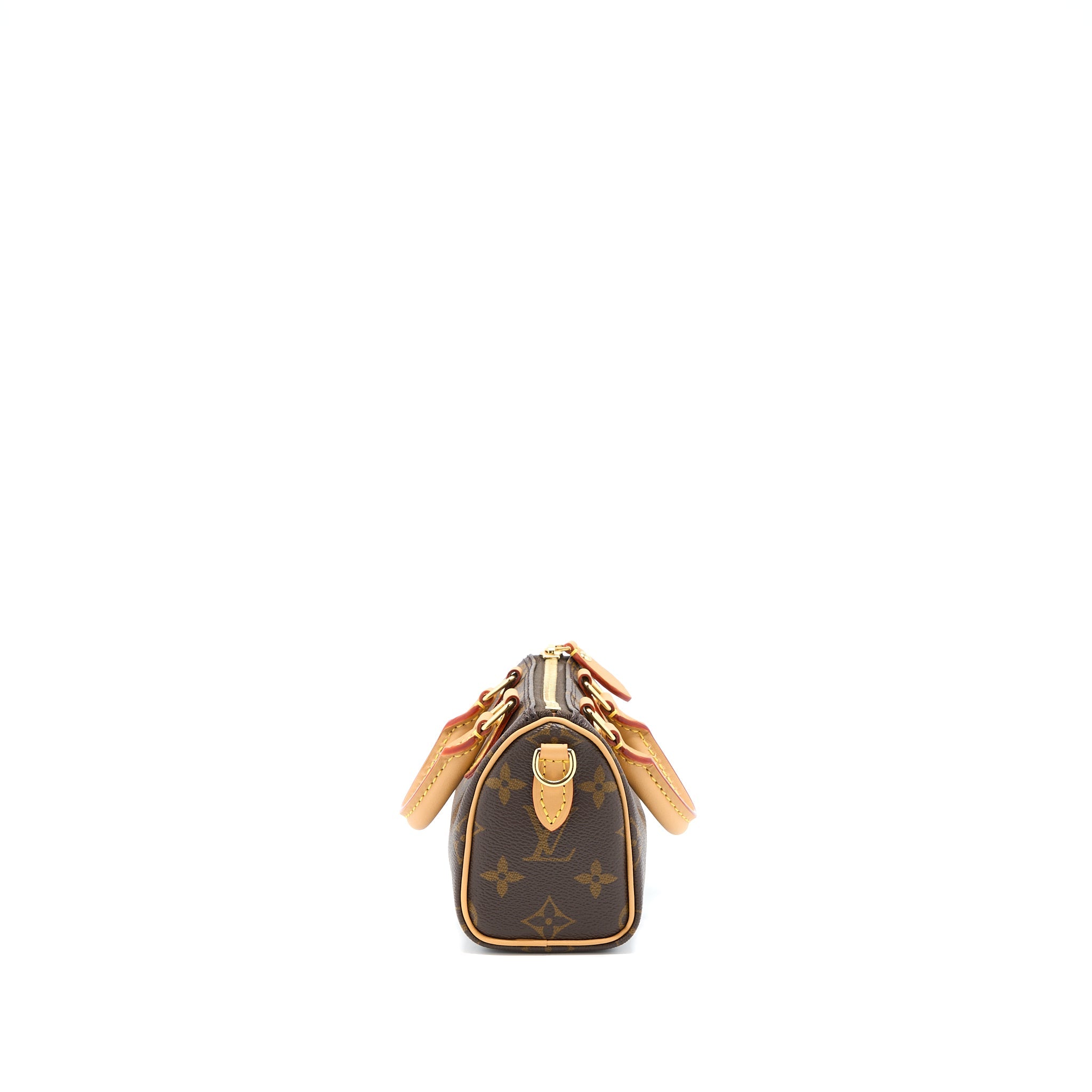 AAA Replica Louis Vuitton LV NEW VERSION NANO SPEEDY MONOGRAM CANVAS GHW