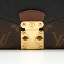 AAA Replica Louis Vuitton LV LONG WALLET BLACK/MONOGRAM CANVAS GHW
