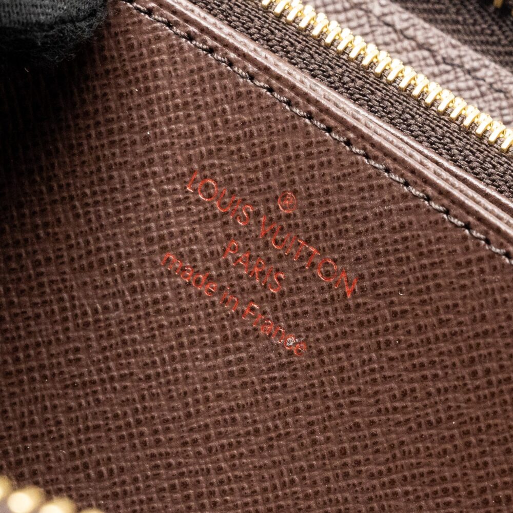 AAA Replica Louis Vuitton LV ZIPPY ORGANIZER MONOGRAM CANVAS DAMIER EBENE GHW
