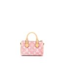 AAA Replica Louis Vuitton LV NANO SPEEDY DENIM MONOGRAM PINK GHW